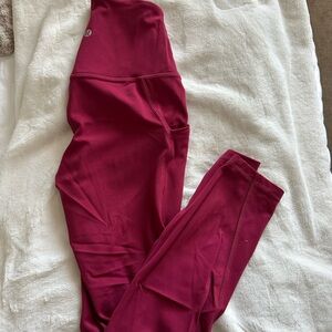 lulu align leggings 25” with pockets